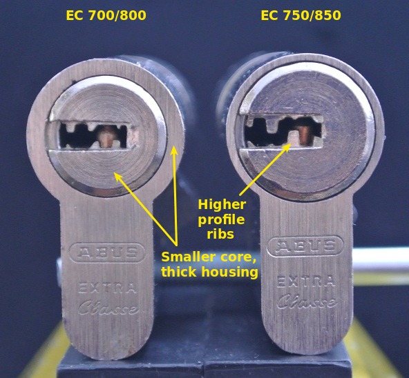 Comparison of the EC700/800 and EC750/850 Cores